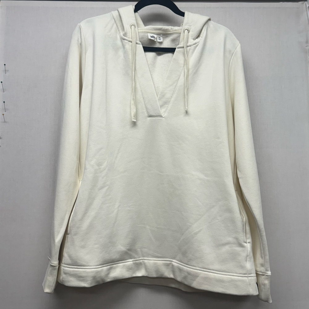 Women's TenTree Off-White Hooded Sweatshirt XL